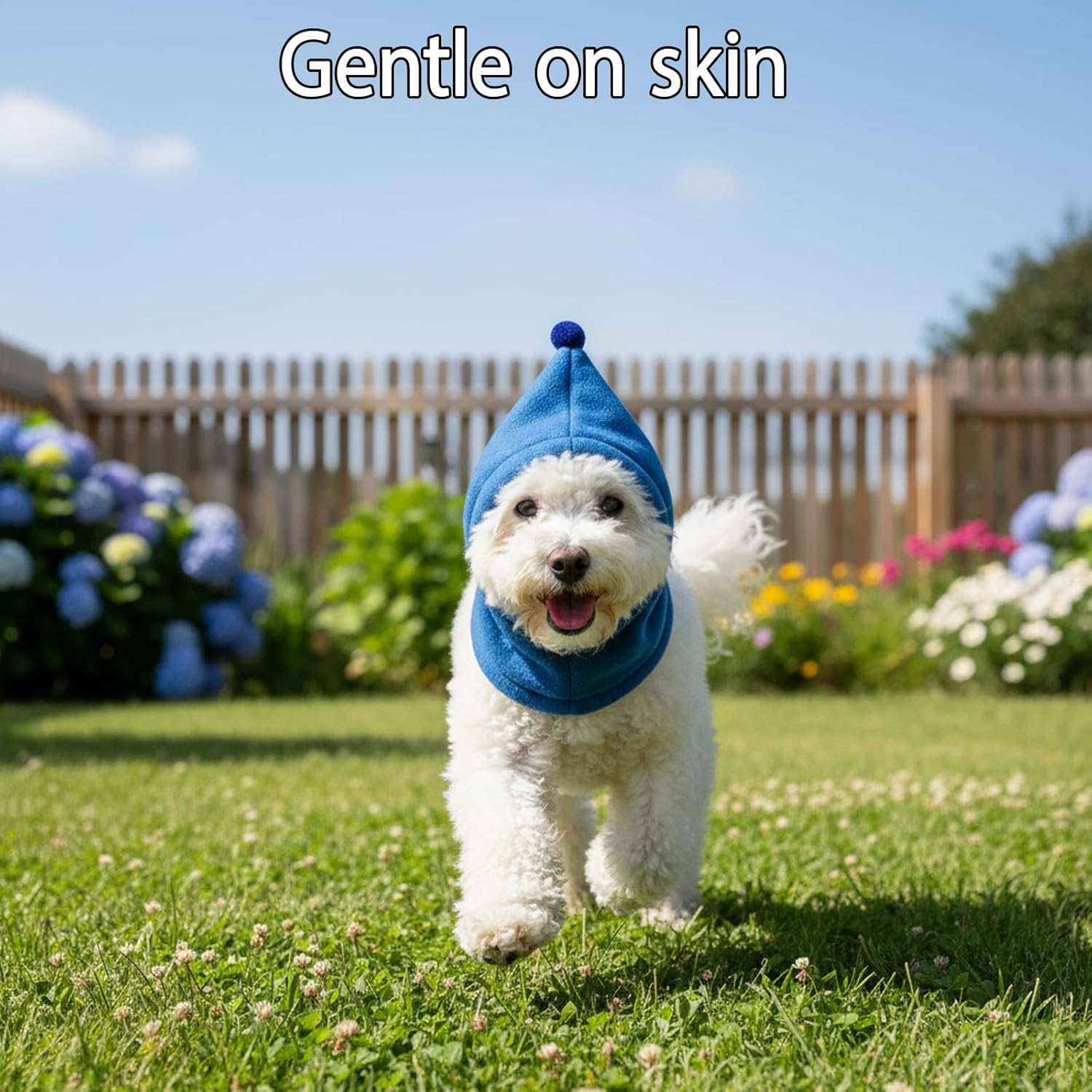 2pcs Dog Ear Warmer, Beanie for Dogs, Knitted Winter Hats for Small Medium Large Dogs, Warm Fleece Lined Dog Hats, Pink and Blue Set