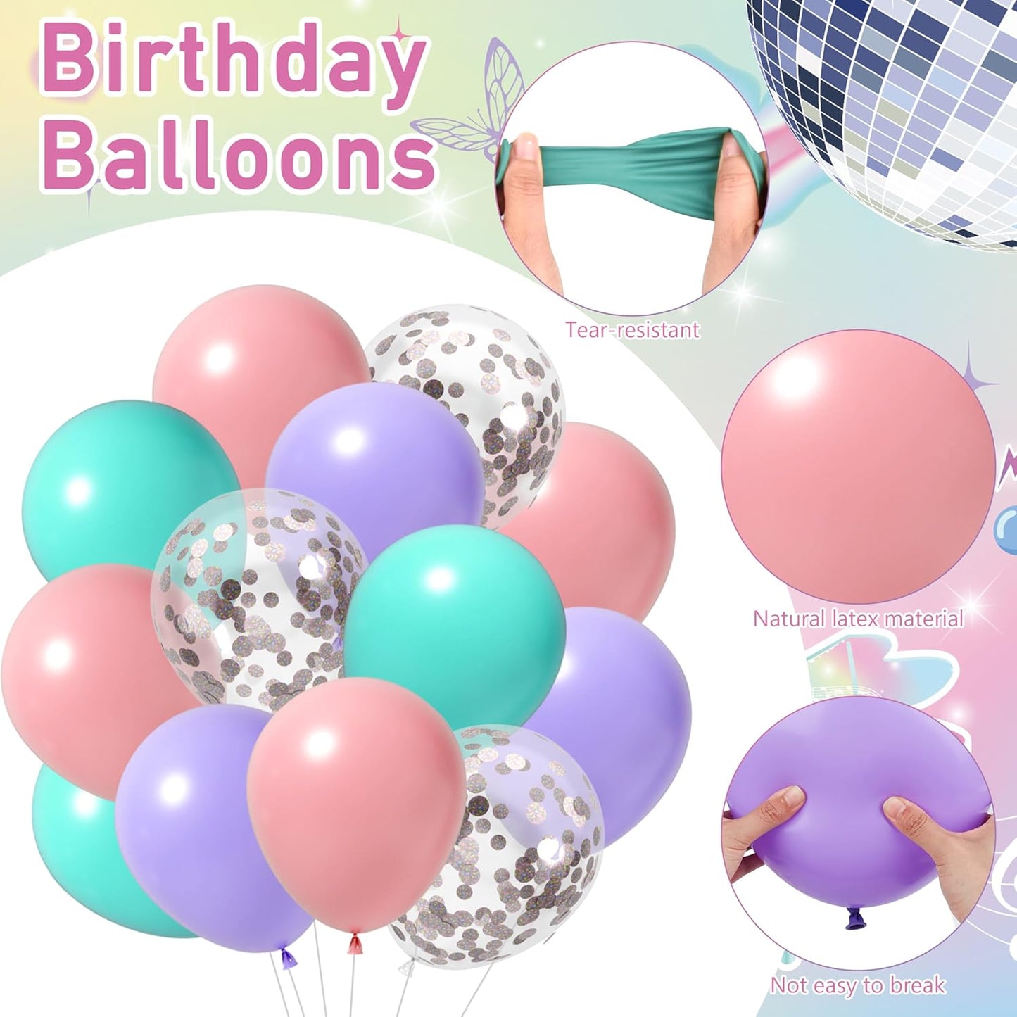 Magical Princess Party Decorations Kit Serves 20 Guests - 161pc Pink Princess Theme Plates, Cutlery, Cups & Shimmer Tablecloths for Birthdays, Baby Showers & Celebrations! Instant Kids ’Party Setup