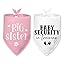 2 Packs Big Sister Dog Bandana Pregnancy Announcement Baby Security in Training Pink Dog Bandana Baby Announcement Pet Triangle Scarf Accessories for Small Medium Large Dogs Cats