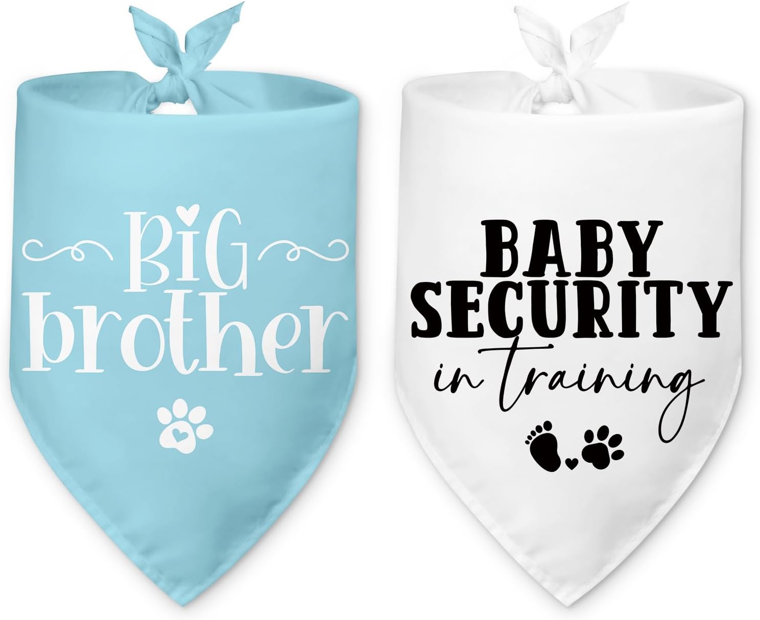 2 Packs Big Sister Dog Bandana Pregnancy Announcement Baby Security in Training Pink Dog Bandana Baby Announcement Pet Triangle Scarf Accessories for Small Medium Large Dogs Cats