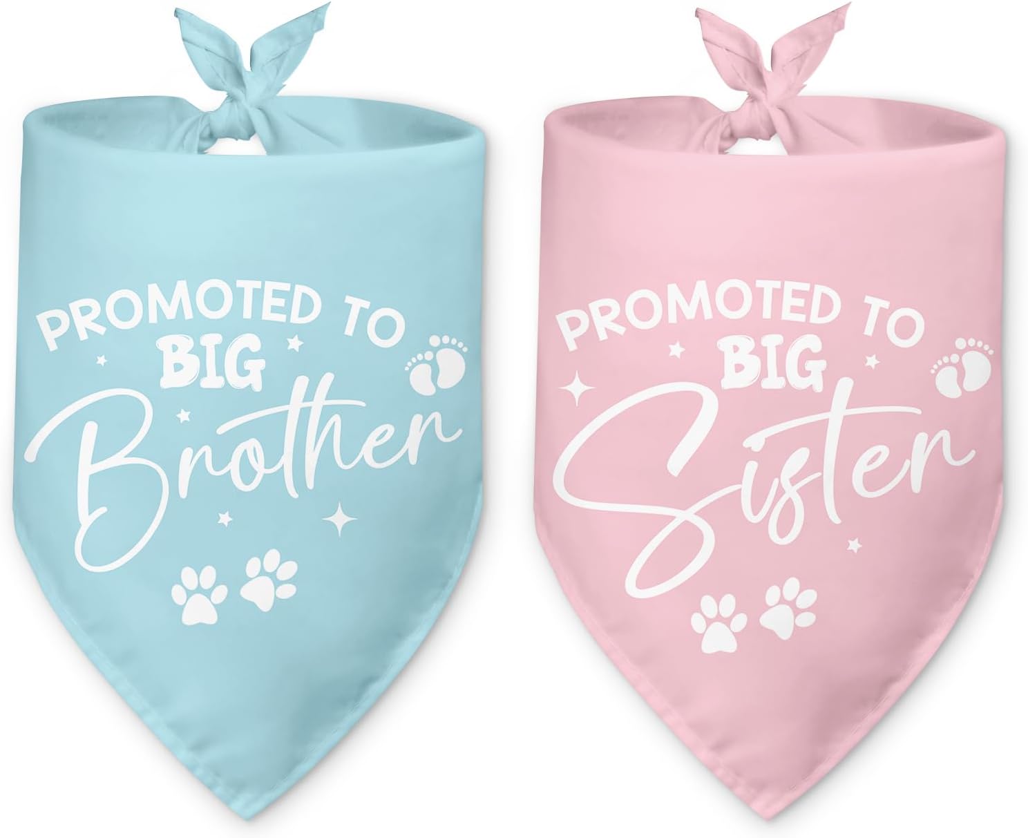 2 Packs Big Sister Dog Bandana Pregnancy Announcement Baby Security in Training Pink Dog Bandana Baby Announcement Pet Triangle Scarf Accessories for Small Medium Large Dogs Cats