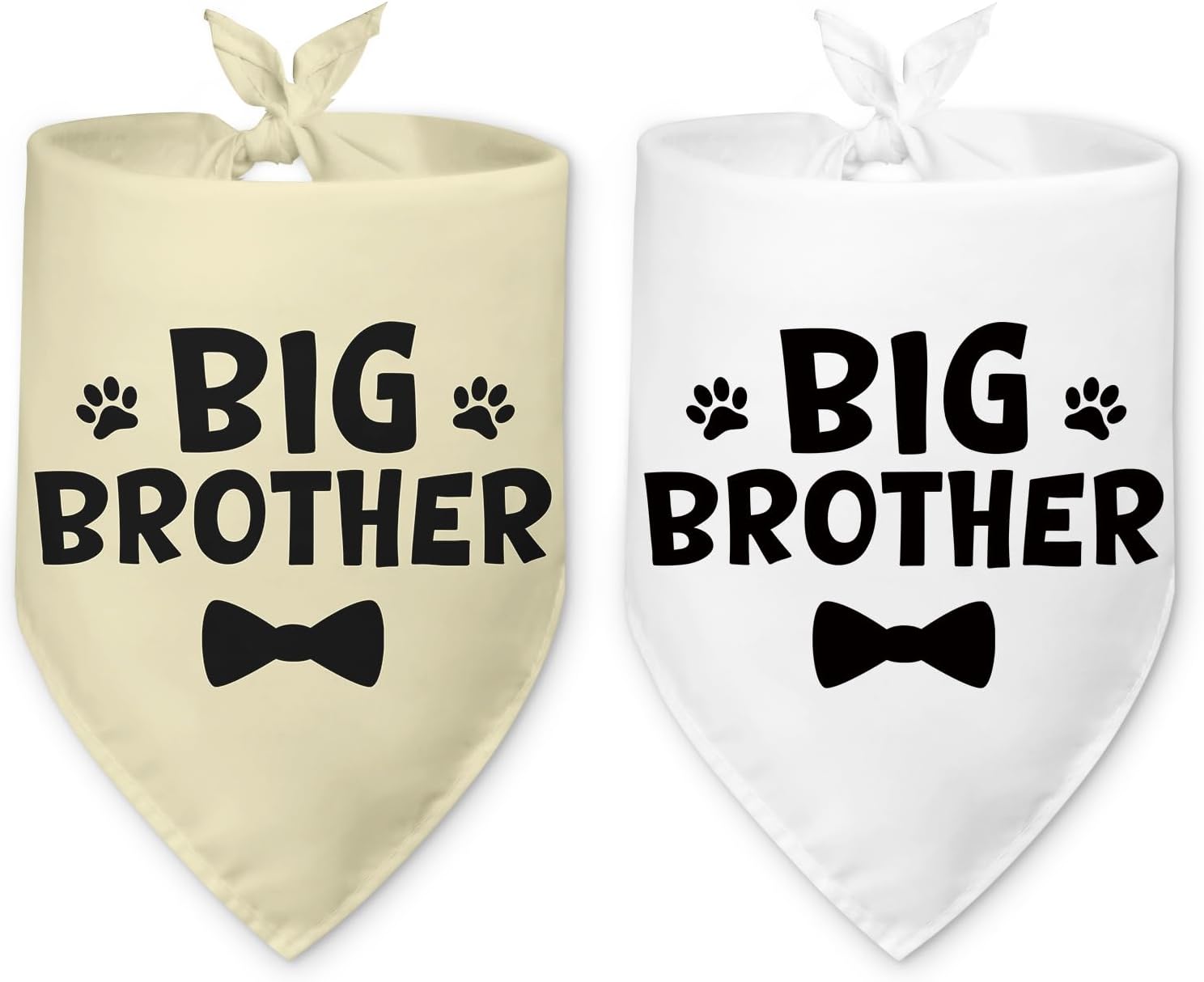 2 Packs Big Sister Dog Bandana Pregnancy Announcement Baby Security in Training Pink Dog Bandana Baby Announcement Pet Triangle Scarf Accessories for Small Medium Large Dogs Cats