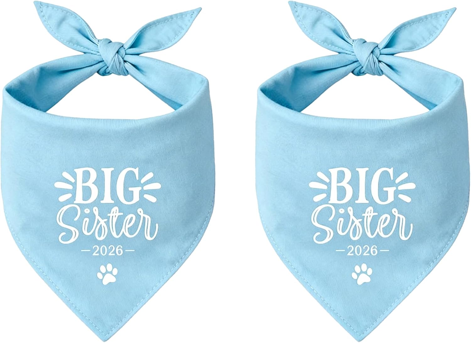 2 Pack Big Brother Dog Bandana Baby Announcement Dogs Bandanas Gender Reveal Big Brother Bandana for Dog Pet Scarf Accessories for Pet Dog Lovers Gifts (Blue)