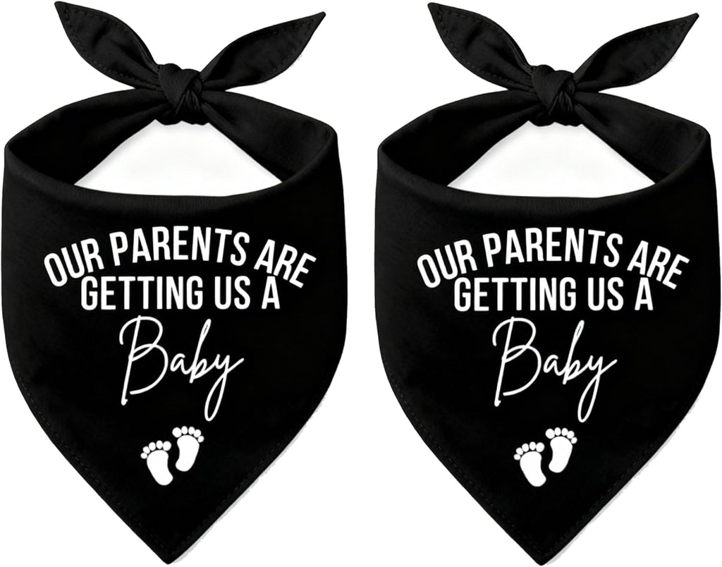 2 Pack Big Brother Dog Bandana Baby Announcement Dogs Bandanas Gender Reveal Big Brother Bandana for Dog Pet Scarf Accessories for Pet Dog Lovers Gifts (Blue)