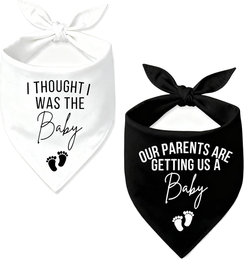 2 Pack Big Brother Dog Bandana Baby Announcement Dogs Bandanas Gender Reveal Big Brother Bandana for Dog Pet Scarf Accessories for Pet Dog Lovers Gifts (Blue)