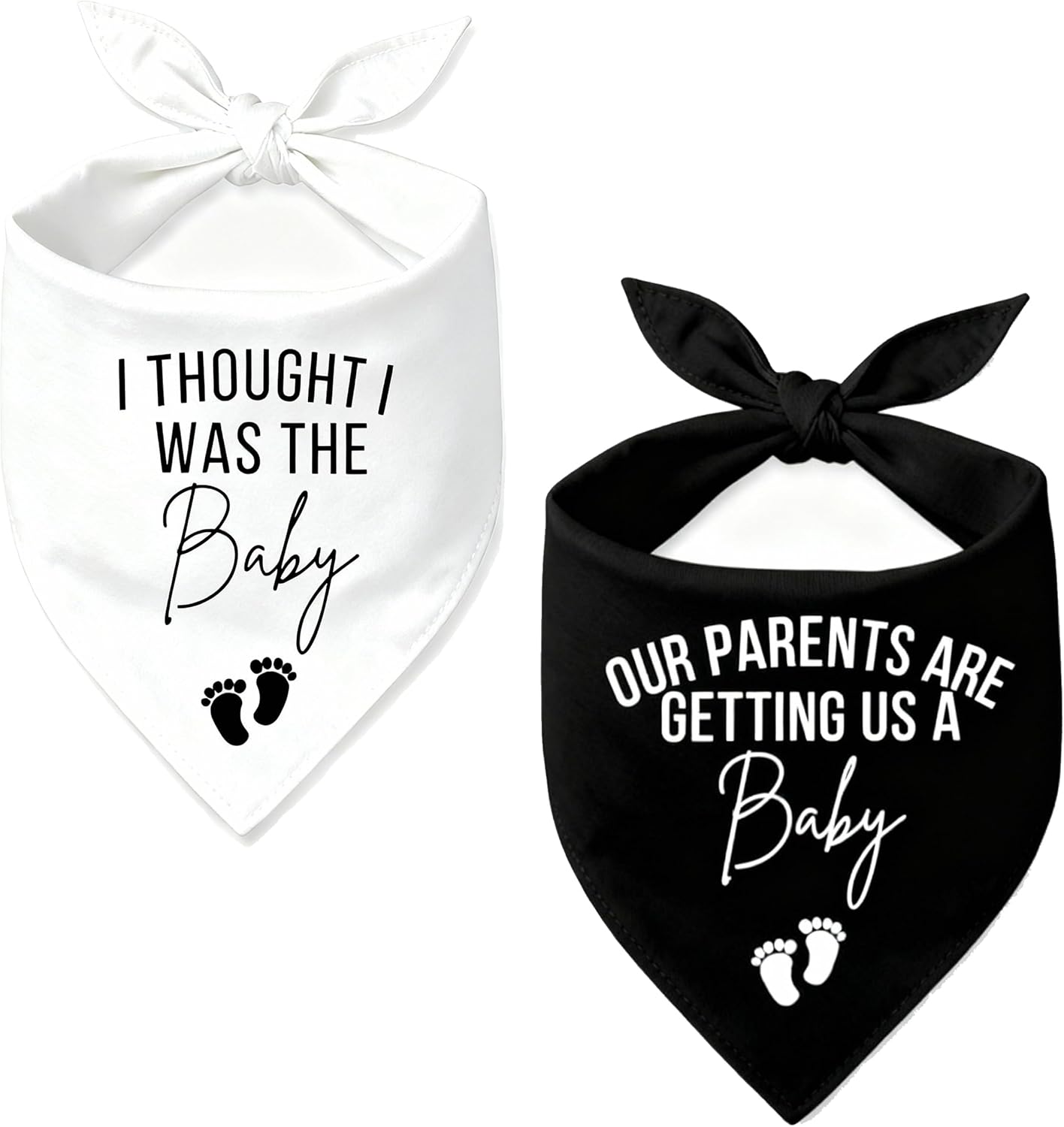 2 Pack Big Brother Dog Bandana Baby Announcement Dogs Bandanas Gender Reveal Big Brother Bandana for Dog Pet Scarf Accessories for Pet Dog Lovers Gifts (Blue)