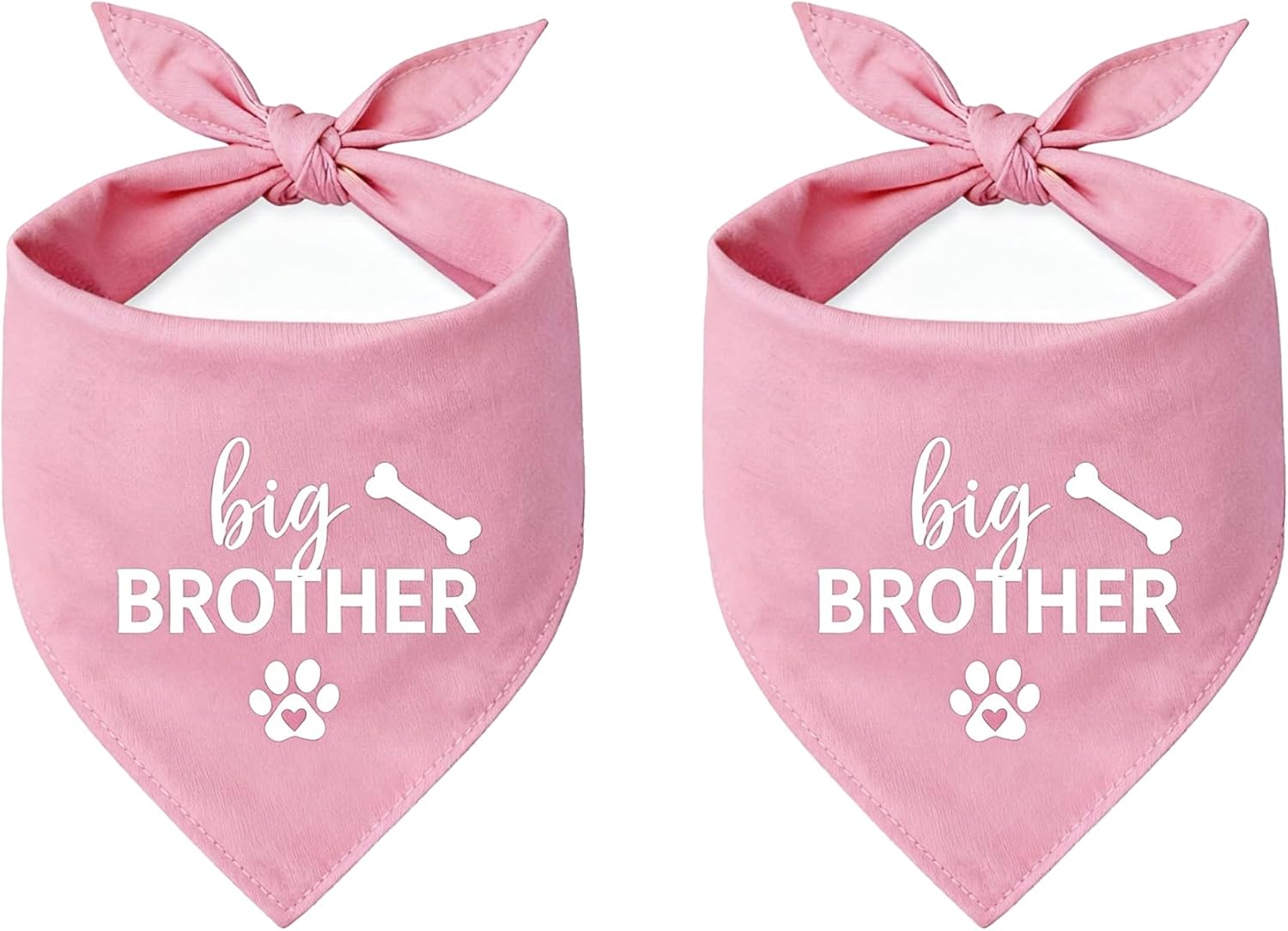 2 Pack Big Brother Dog Bandana Baby Announcement Dogs Bandanas Gender Reveal Big Brother Bandana for Dog Pet Scarf Accessories for Pet Dog Lovers Gifts (Blue)