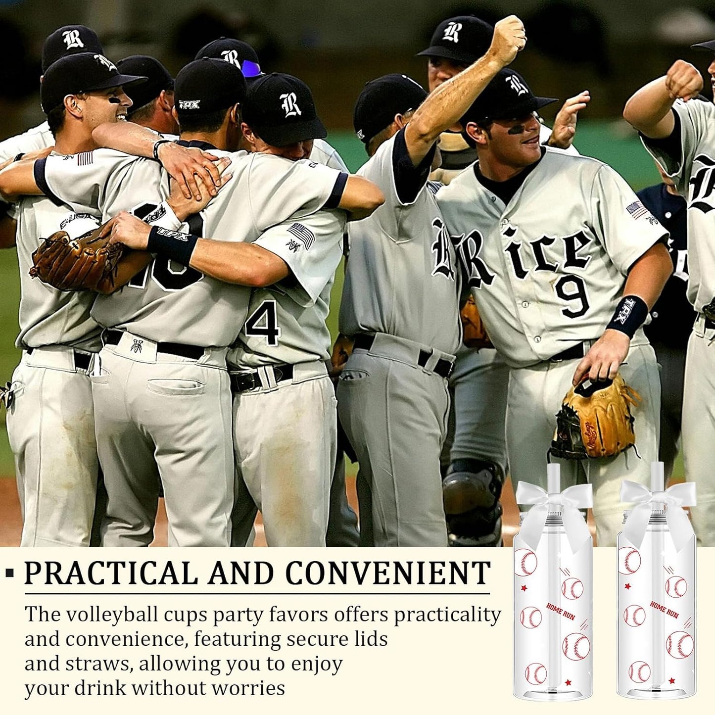 12 Pack 14.2 oz Plastic Cups with Lids and Straws Clear Reusable Cups Twist Bows Tumbler Bottle for Birthday Sports Themed Party Favors Decorations Bulk (Soccer)